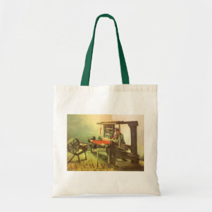 Bolsa Tote Vincent van Gogh Weaver Enfrentando a Roda Esquerd