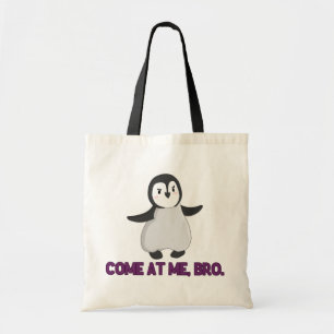 Bolsa Tote Vindo em mim, sacola do pinguim de Bro