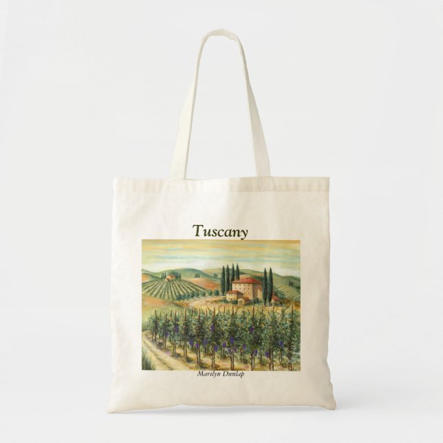 Bolsa Tote Vinhedo e casa de campo de Tuscan (Frente)