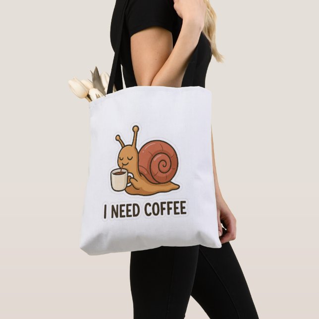 Bolsa Tote Vinheta de café de caracol (Close Up)