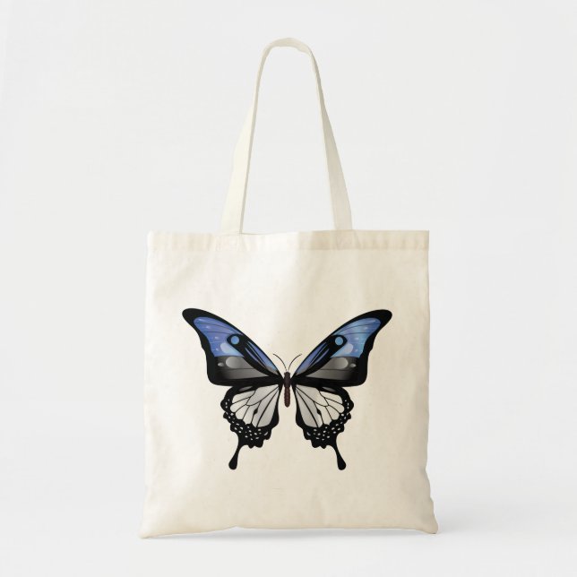 Bolsa Tote Vinheta Indicadora da Borboleta (Frente)