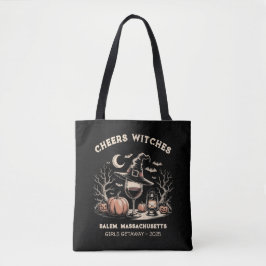 Bolsa Tote Vinho Bruxo Personalizado – Viagem de Halloween em
