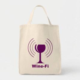 Bolsa Tote Vinho-Fi Ondas Vidro De Vinho Puro