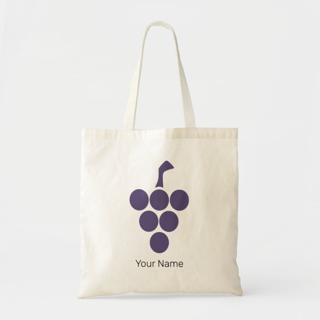 Bolsa Tote Vinho Ou Vinho Para Uvas E Uvas Sommelier (Frente)