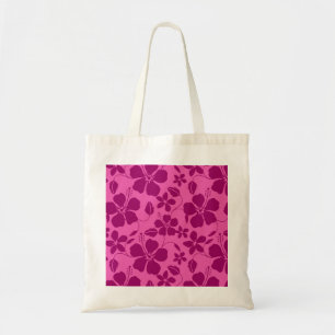 BOLSA TOTE VINHO TINTO BURGUNDY COM ESTAMPA HULA HAVAIANA (HI