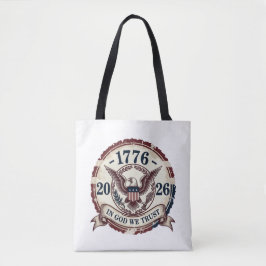 Bolsa Tote Vintage 1776 Eagle Badge Patriotic