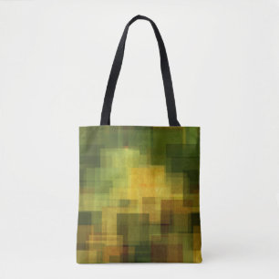 Bolsa Tote vintage 2 geométricos abstratos coloridos da arte