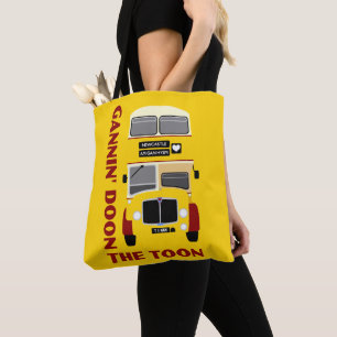 Bolsa Tote Vintage 60's Retro Newcastle Decker Bus