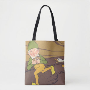 Bolsa Tote Vintage Aesop Fable Goose que Leve o Ovo do Ouro