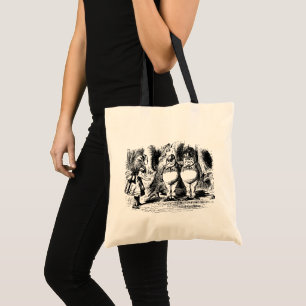 Bolsa Tote Vintage Alice no País das Maravilhas, Tweedledum 
