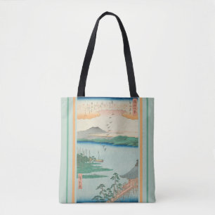 Bolsa Tote Vintage Art Descende Geese em Katada