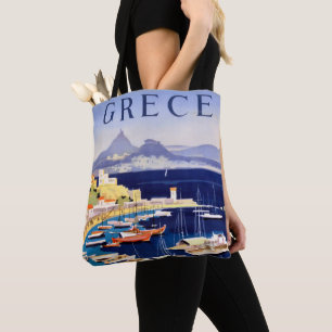 Bolsa Tote Vintage Athens Grécia