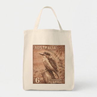 Bolsa Tote Vintage Austrália Kookaburra Bird