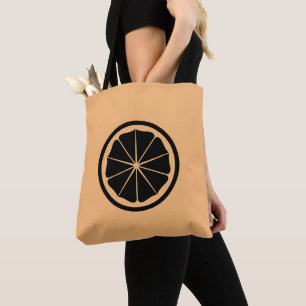 Bolsa Tote Vintage Black Japan Seishinkai Mon Graphic