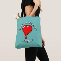 Vintage Black Red Bleeding Heart Pop Art Liberal
