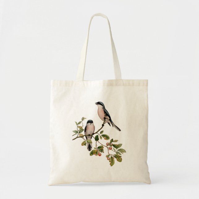 Bolsa Tote Vintage Bonito Birds em uma ramificação (Frente)