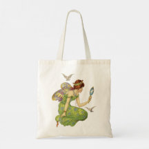 Vintage bonito fada Tote Bag