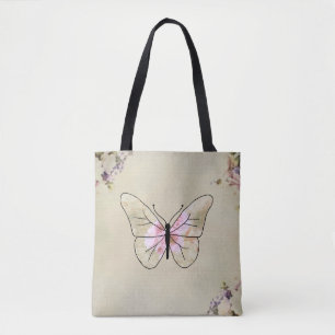 Bolsa Tote Vintage borboleta