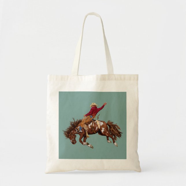 Bolsa Tote Vintage bronco Rider (Frente)