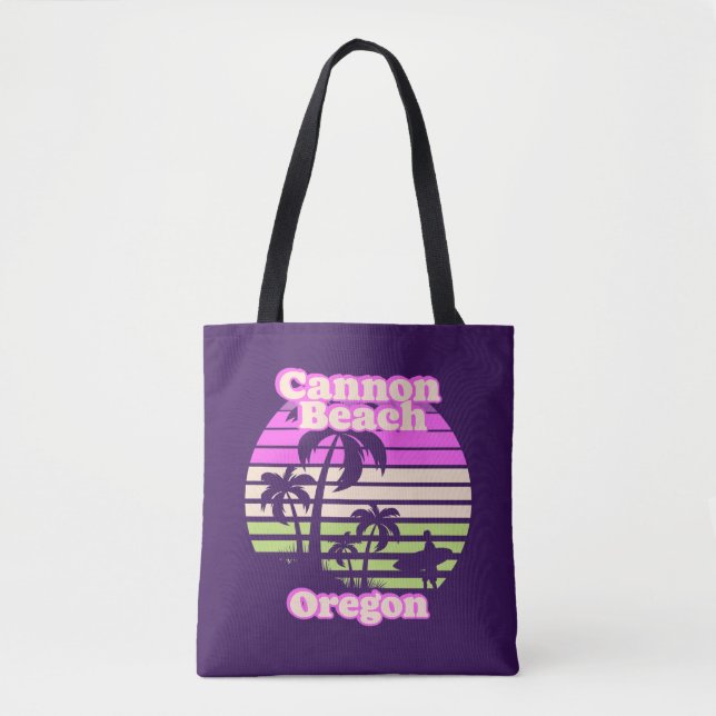 Bolsa Tote Vintage Cannon Beach Oregon (Frente)