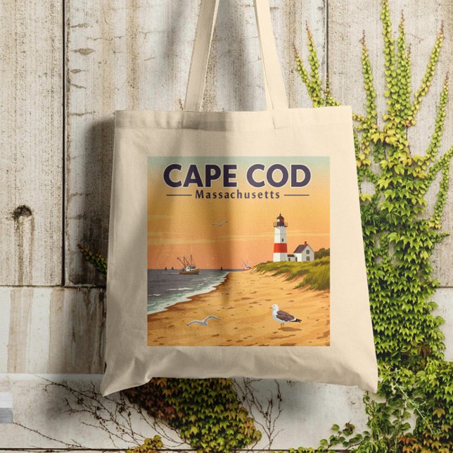 Bolsa Tote Vintage Cape Cod Massachusetts (Criador carregado)