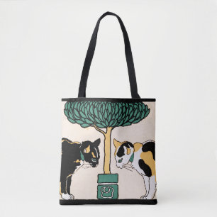 Bolsa Tote Vintage Cats por Edward Penfield