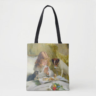 Bolsa Tote Vintage Charles Burton Barber Suspense