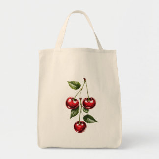 Bolsa Tote Vintage Cherry Illustration Tote Bag
