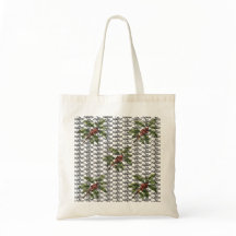Vintage Coffee Plant Botanical Pattern Tote Bag -