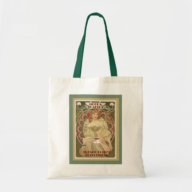 Bolsa Tote Vintage Coffee Poster (Frente)