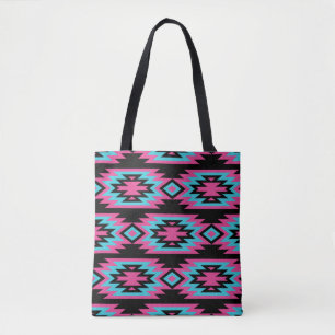 Bolsa Tote vintage com um padrão étnico decorativo perfeito
