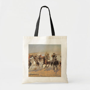 Bolsa Tote Vintage Cowboys, A Dash For Timber por Remington