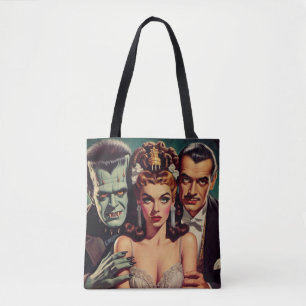 Bolsa Tote Vintage Creepy Horror Art
