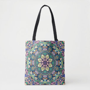 Bolsa Tote Vintage Damask: Padrão Elegante Sem Olho