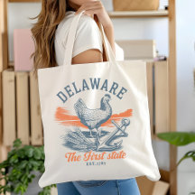 Vintage Delaware Souvenir Reusable Bag