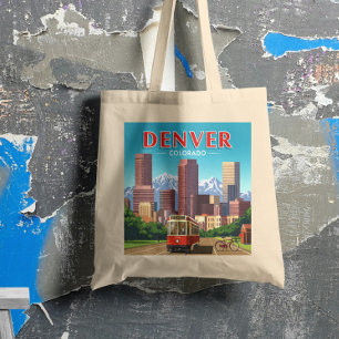 Bolsa Tote Vintage Denver Colorado