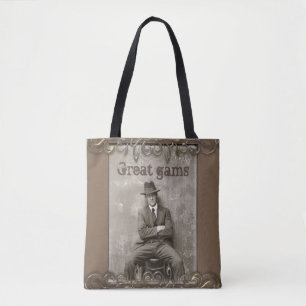 Bolsa Tote Vintage dos "homem engraçado da máfia grandes