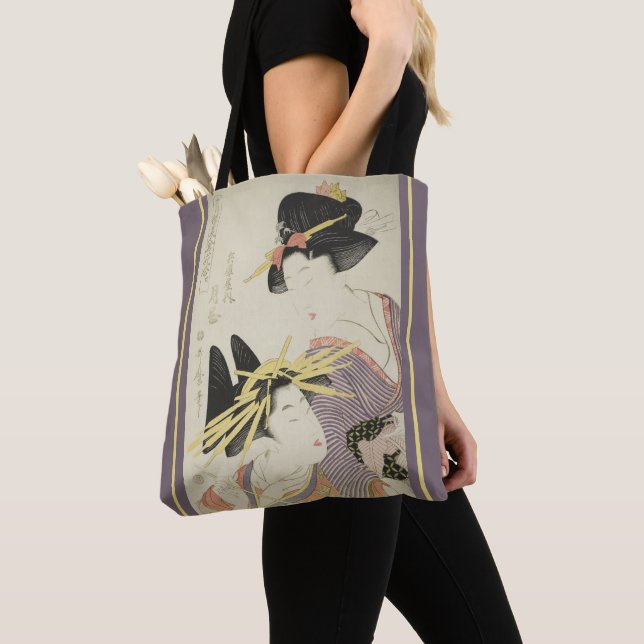 Bolsa Tote Vintage Duas Mulheres (Close Up)