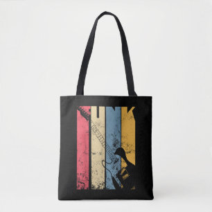 Bolsa Tote Vintage Electric Guitar Funk Music presentes para
