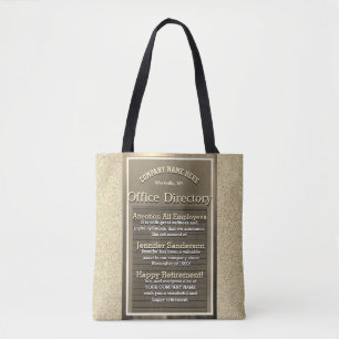 Bolsa Tote Vintage engraçado do sinal da aposentadoria