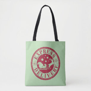 Bolsa Tote Vintage Express Delivery from Santa Claus