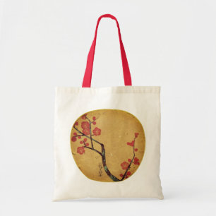 Bolsa Tote Vintage, fã de mão floral oriental