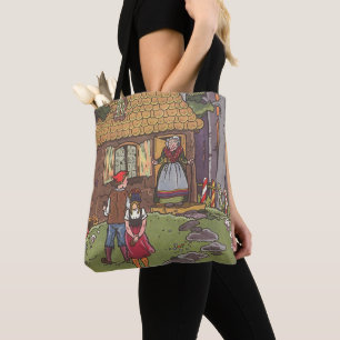 Bolsa Tote Vintage Fairy Tale, Hansel e Gretel por Hauman