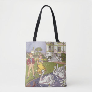 Bolsa Tote Vintage Fairy Tale, The Ugly Ducking by Hauman