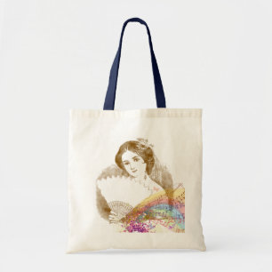 Bolsa Tote Vintage Fan Lady Music ColorSplash Orçamento Bols