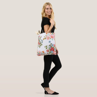 Bolsa Tote Vintage Floral Elegance