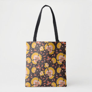 Bolsa Tote Vintage Floral Invisível