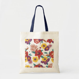 Bolsa Tote Vintage Floral Pattern Tote Bag – flower tote bag 
