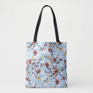 Bolsa Tote Vintage Floral: Simples Fundo do Tecido.