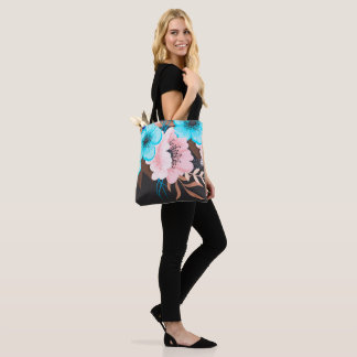 Bolsa Tote Vintage Floral Watercolor